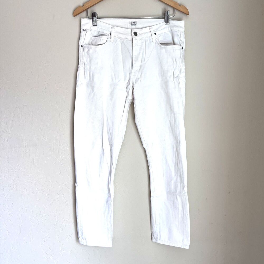 Citizens of Humanity White Slim Straight Jeans Size 30 Stretch Denim